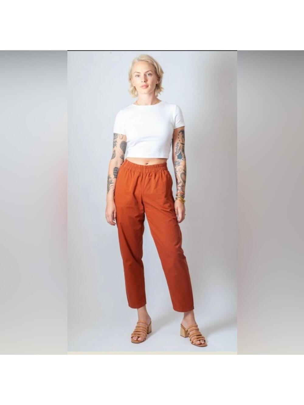 Gravel & Gold Volta Pant Clay Burnt Orange Size 3 Large
